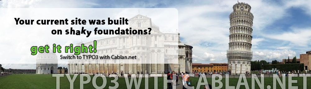 Switch to TYPO3 with Cablan.net